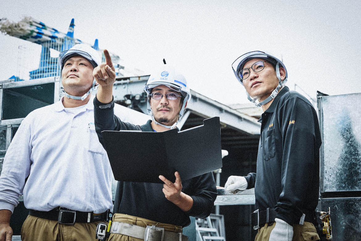 ダクトの製造・運搬から施工まで、 早い対応とフットワークの軽さが特長